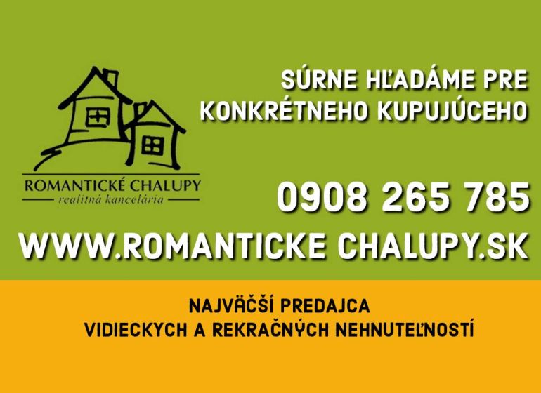 Kúpa domu v obci Krupina - Reklama realitnej kancelárie hľadajúcej kupujúceho pre vidiecky dom.