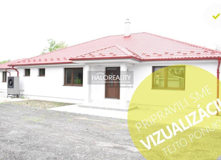 Predaj, rodinný dom Závod - NOVOSTAVBA - EXKLUZÍVNE ... - Rodinný dom v Závode s červenou strechou a bielou fasádou.