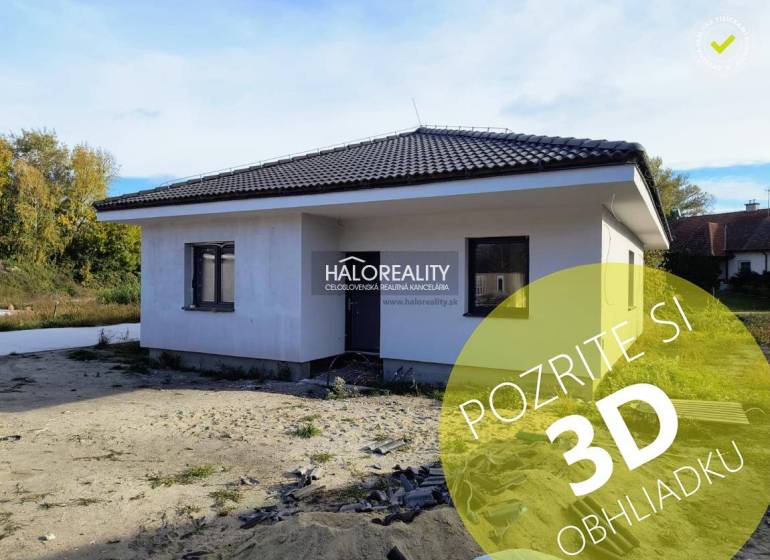 Predaj, rodinný dom Bellova Ves - NOVOSTAVBA - EXKLU... - Rodinný dom v Bellovej Vsi s jednoduchou fasádou a šikmou strechou.