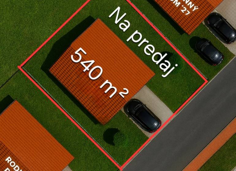 Na predaj pozemok v krásnej novej štvrti v Šali-Veči - Na predaj pozemok v Šali, 540 m², ideálny pre rodinný dom.