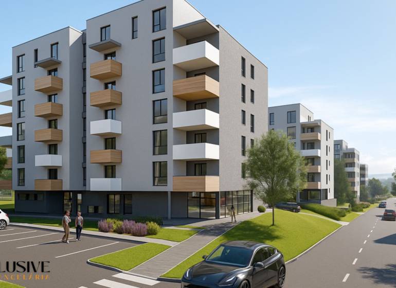 1i - 2i - 3i BYTY V NOVOSTAVBE | NITRA - MLYNARCE - Nové bytové domy na Kmeťovej ulici v Nitre s parkovacími miestami a zeleňou.