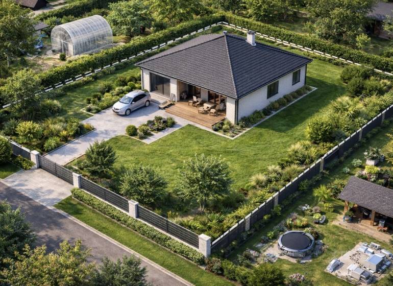 Na predaj stavebný pozemok na RD v Bernolákove 802m2 - Rodinný dom so záhradou na Okružnej ulici v Bernolákove vhodný na Pozemky - bývanie.