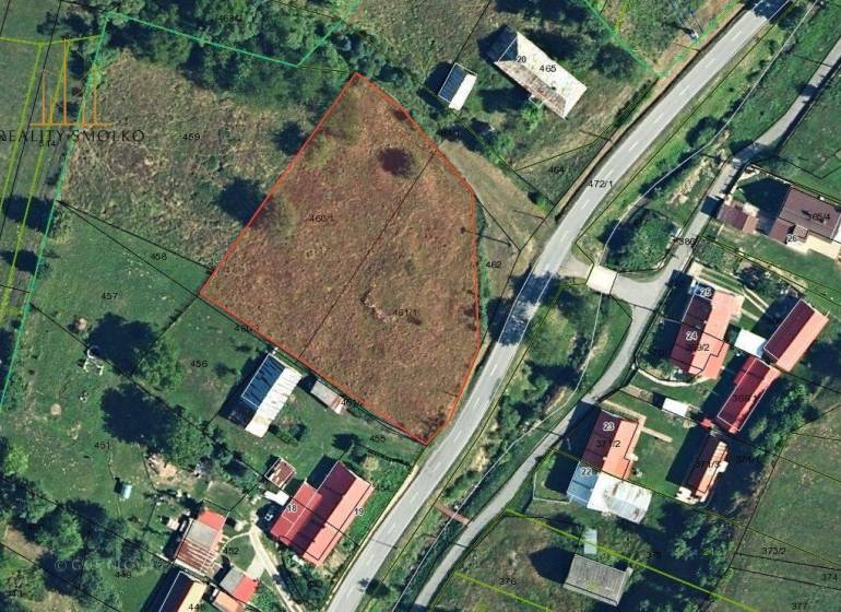 Na predaj POZEMOK na výstavbu rodinného domu - 3346 m², Kečkovce - Letecký pohľad na pozemky - bývanie v Kečkovciach s okolitou infraštruktúrou.