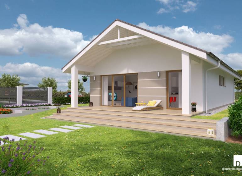 Krásny 4 izbový RD bungalov 101,65 m2 na pozemku 531 m2, Senec - Rodinný dom na Karasovej ulici v Senci má trávnatý dvor s terasou.