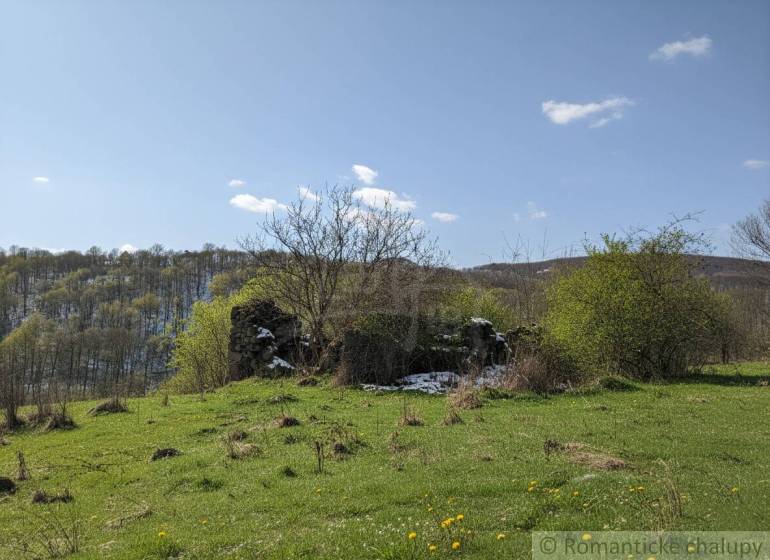 Vaša vlastná oáza na lazoch: Pozemok s dušou a krásnym výhľadom - Zeleň a krajina s ruinami v Krupine, vhodná na Pozemky - bývanie.