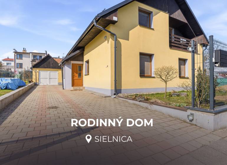 RODINNÝ DOM S GARÁŽOU | SIELNICA | ZVOLEN - Rodinný dom na Kapitulskej ulici v Sielnici so záhradou a dláždenou príjazdovou cestou.
