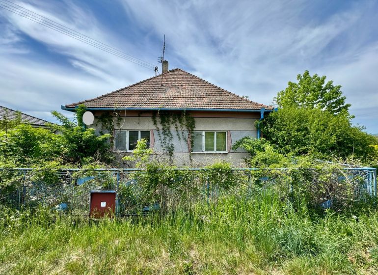 Rodinný dom v pôvodnom stave s veľkorysým pozemkom  - Rodinný dom v Hajnej Novej Vsi s porastenou záhradou a šikmou strechou.