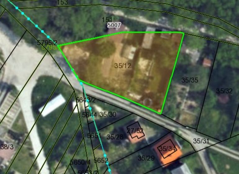 PREDAJ - Rekreačný pozemok v Stupave - Mástske Grefty - Mapa pozemku na Lintávach v Stupave, evidovaného na rekreačné účely.