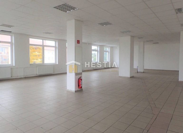Veľký obchodný priestor na prenájom, centrum - Priestranné obchodné priestory s veľkými oknami a dlažbou, ideálne pre podnikanie.