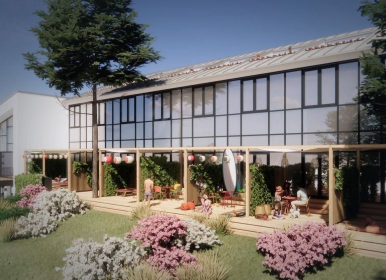 SPILL Apartments Šírava - Predaj apartmánov pri Zemplínskej Šírave - Exteriér rekreačného apartmánu v Zemplínskej Šírave s terasou a pestrou záhradou.