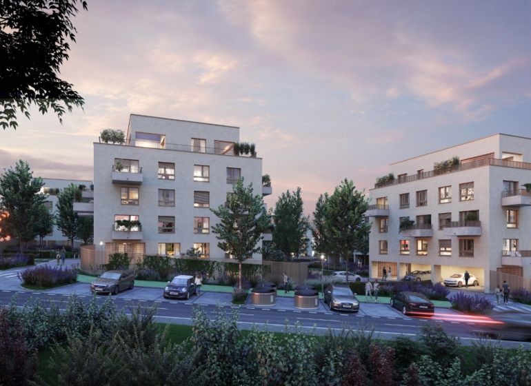 Na predaj 2-izbový byt s balkónom - A4 - Nové developerské obytné budovy obklopené zeleňou v lokalite Bratislava - Rača.