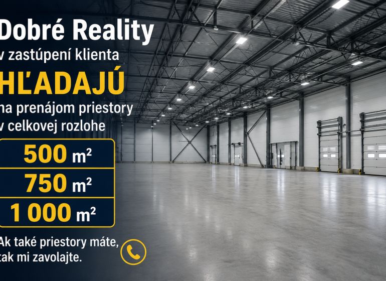 Prenájom skladu alebo haly, Poprad - Priestor Sklady a haly s betónovou podlahou a vysokým stropom, vyhľadávaný na prenájom.
