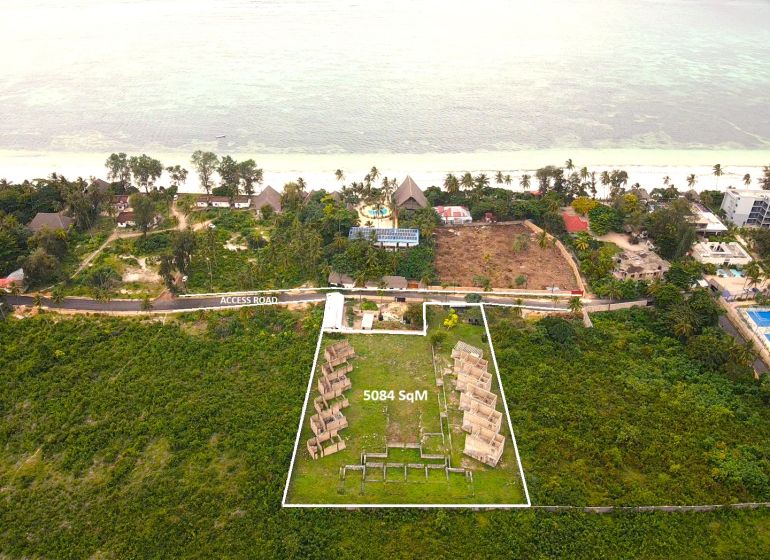 NEDOKONČENÝ BUTIKOVÝ HOTEL A POZEMOK V MATEMWE - Pozemky - komerčné v Matemwe, Unguja North East, s výhľadom na pláž, 5084 m².