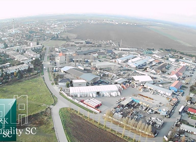 SENEC - NA PREDAJ stavebný pozemok pre šport a rekreáciu - pre develop - Letecký pohľad na priemyselnú oblasť v Senci na ulici Slnečné jazerá sever, Pozemky - bývanie.