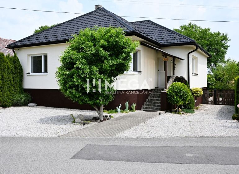 NOVÁ CENA za PREDAJ RODINNÉHO DOMU SO ZÁHRADOU v UDAVSKOM - Rodinný dom v Udavskom s upravenou záhradou, s chodníkom a okrasnými kríkmi.
