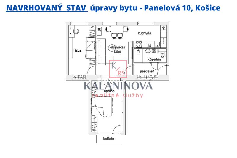 Navrhovaný stav bytu Panelová 10, Košice.png