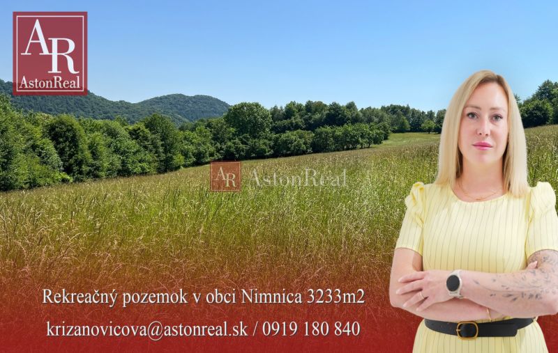 Rekreačný pozemok v obci Nimnica 3233m2