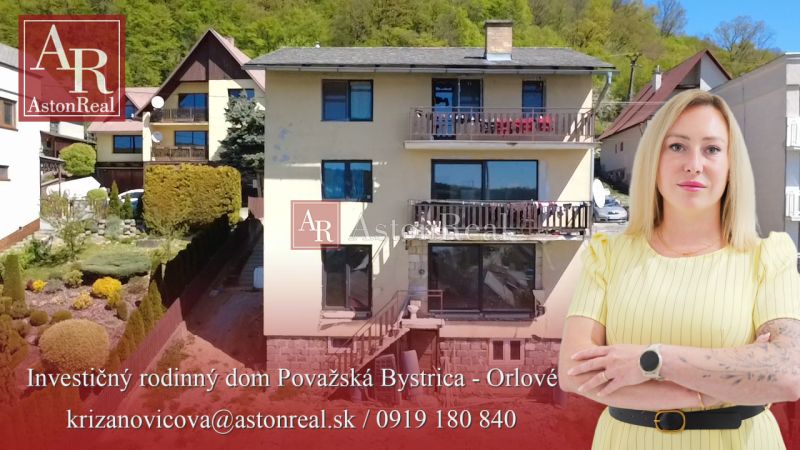 Štvorposchodový investičný RD po čiastočnej rekonštrukcii- Orlové