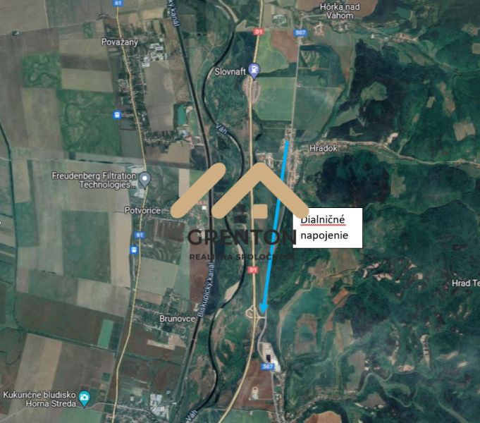Stavebný pozemok na výstavbu rod.domov, 13 km od Piešťan