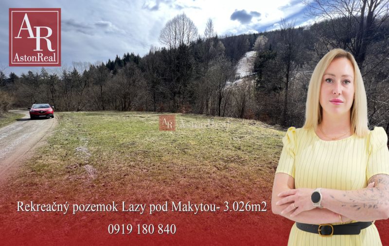 Rozľahlý rekreačný pozemok v tichom prostredí Javorníkov- 3.026 m2