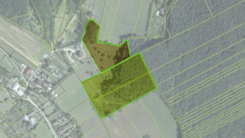 Pozemok s krásnymi výhľadmi a lesom, Melčice - Dolina, 26.564 m2