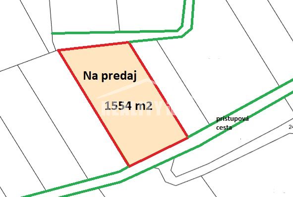 Znížená cena.Na predaj rekreačný pozemok 1554 m2 Horné Srnie