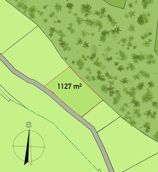 Na predaj pozemok Nemšová - Ľuborča, 1127 m2