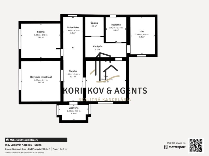 PREDAJ, 6 izbový RD na ulici Hurbanová, Snina - Ing ubom r Korijkov - Snina - Floor 1 veľkej veľkosti.jpeg