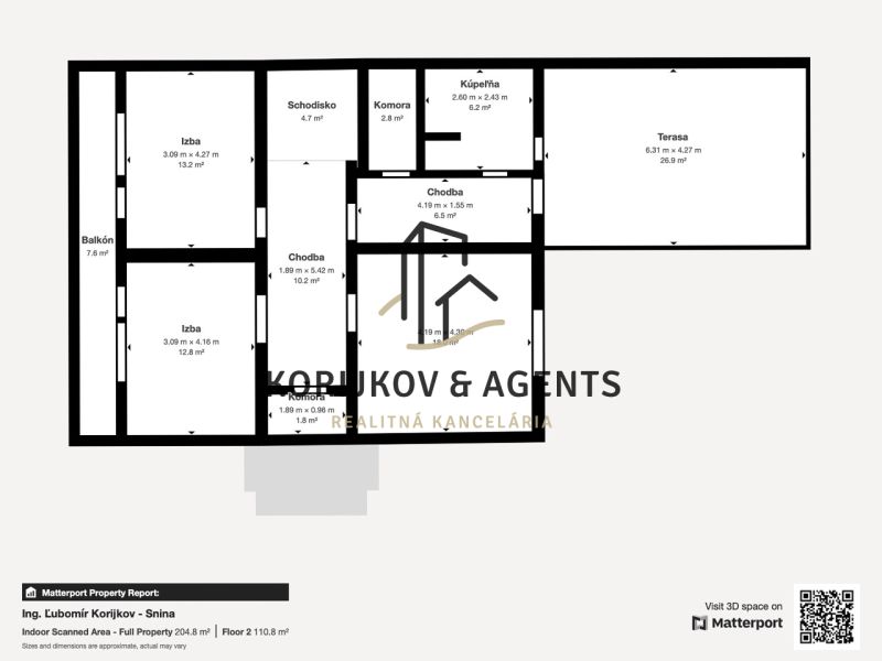 PREDAJ, 6 izbový RD na ulici Hurbanová, Snina - Ing ubom r Korijkov - Snina - Floor 2 veľkej veľkosti.jpeg