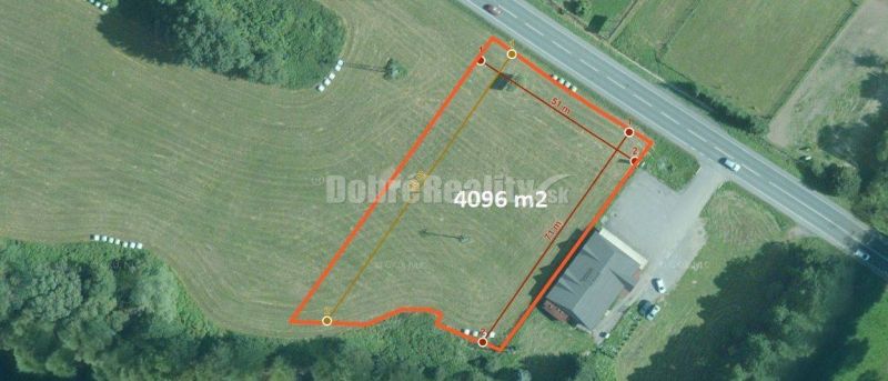 PREDAJ: Pozemok pre investíciu a podnikanie, 4096 m2, Podbrezová - Lop
