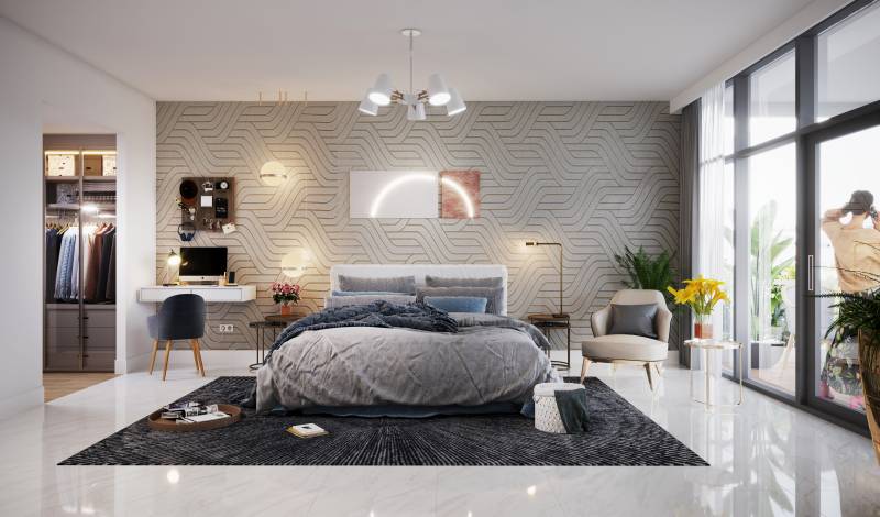 Predaj 2-izbového bytu (Type - F). Projekt Vista 3, Abu Dhabi - 2BR Type E Bedroom PERSPECTIVE View1.jpg