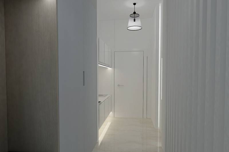 2izbový byt v AL RAHA Lofts 2 - Abu Dhabi (Type Studio) - 04 1BR STUDIO A HALLWAY.jpg