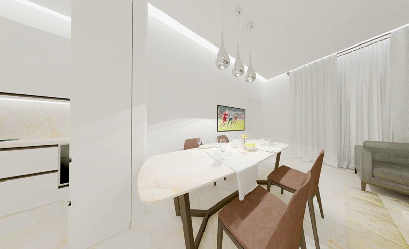 4izbový byt v AL RAHA Lofts 2 - Abu Dhabi - 07 1BR TYPE G DINING.jpg