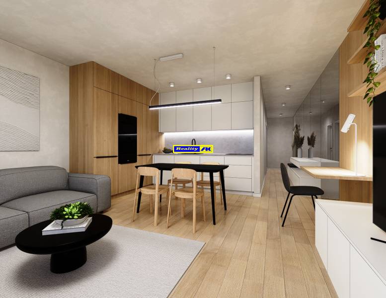 1 izbový byt 37,87 m2 na predaj novostavba vo výstavbe Martin Tomčany  - vizualizácia