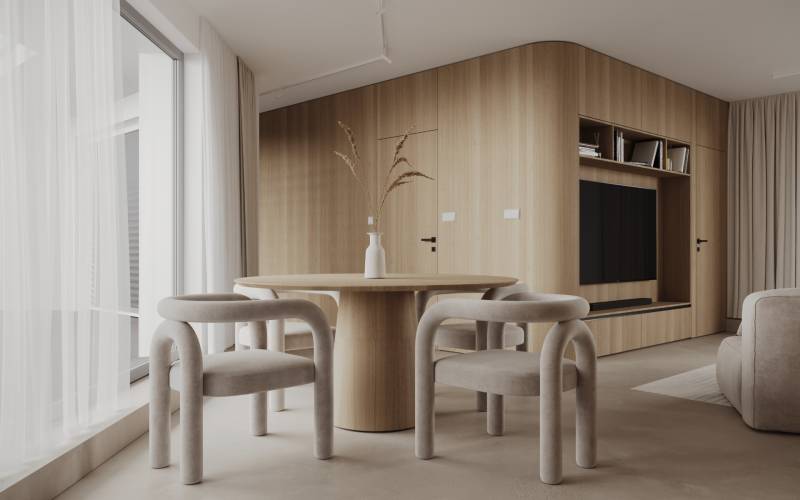 PROJEKT MÜNICHSTHAL, 12 km od Viedne - Obývacia izba + kuchyňa (3).jpg