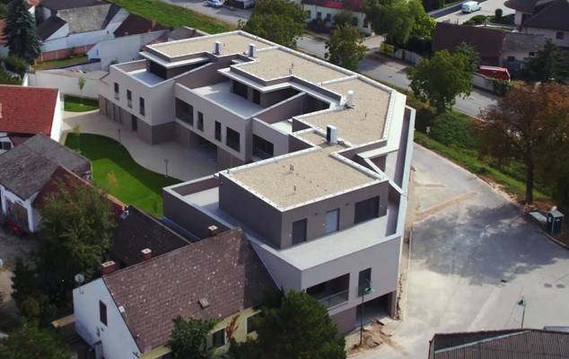 Novostavba: 2-izbový byt, 12 km od Viedne, Münichsthal - Nadčasový komplex budov na ulici Münichsthal obklopený zeleňou a 2-izbový bytový priestor.