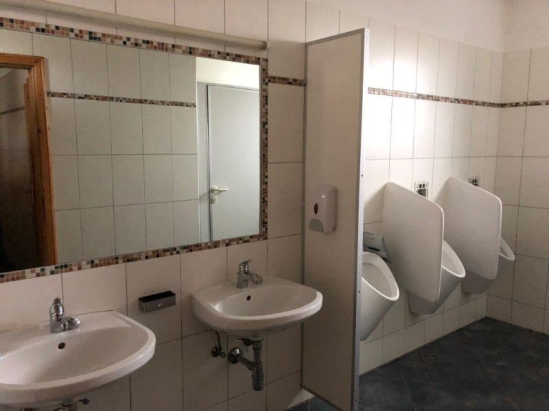 Predaj gastro priestoru, Hornerstraße, Hornerstraße, Hollabrunn - Vlastnosti gastro priestorov v zariadenom verejnom WC na ulici Hornerstraße s umývadlami.