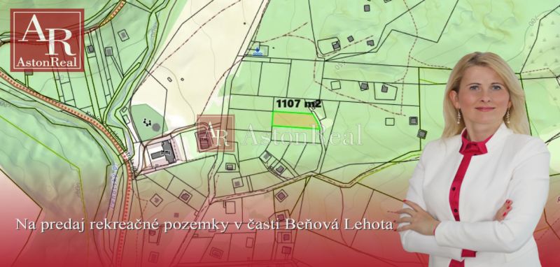 Na predaj rekreačné pozemky v časti BEŇOVA LEHOTA, Dolný Kubín