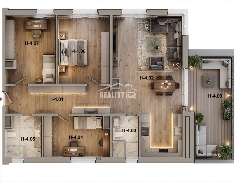 Znížená cena na predaj 4- izbový byt 114, 35 m2 v novostavbe Bolešov