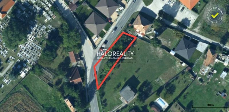 Predaj, pozemok pre rodinný dom 565 m2 Michal na Ost...