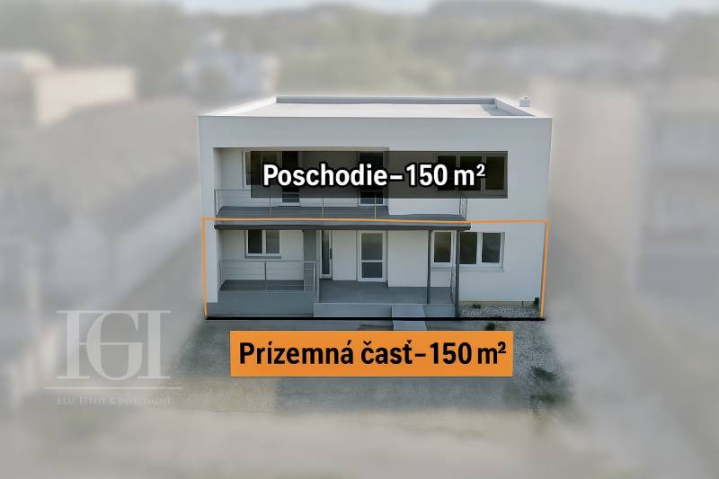 PRENAJOM | Kancelárie, administratíva, polyfunkcia, sklad, výroba - Budova na Novozámockej ulici v Nitre má prízemie a poschodie po 150 m².