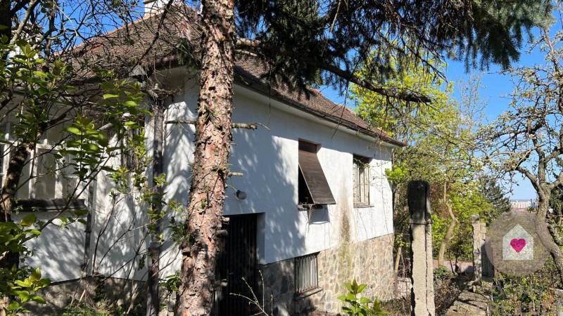 STARŠÍ RODINNÝ DOM S 669 m2 POZEMKOM v lukratívnej lokalite BA I. - Rodinný dom na ulici Banícka obklopený zeleňou a stromami.
