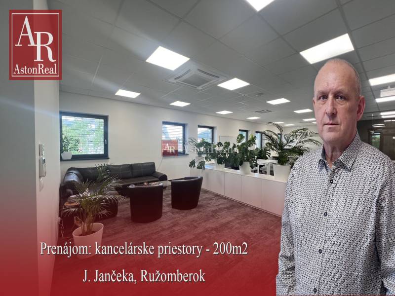 PRENÁJOM: Administratívne, kancelárske priestory - J. Jančeka - Kancelárie so zeleňou a sedením na prenájom na J. Jančeka v Ružomberku.