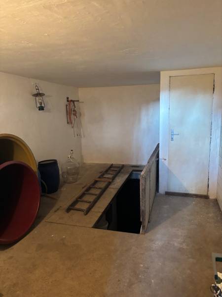 PREDAJ, PODLUŽANY - VINIČNÝ DOMČEK S VINOHRADOM - Pivnica s rebríkom a s príslušenstvom, vhodná pre rekreačné pozemky, ponúka užitočné využitie.