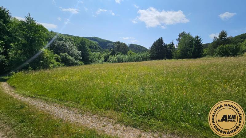 Stavebný pozemok 1750  m2 Zvolen obec Kalinka Detva na predaj - Ľadová modrá obloha nad zelenými poliami v Zvolene, pozemky - bývanie.