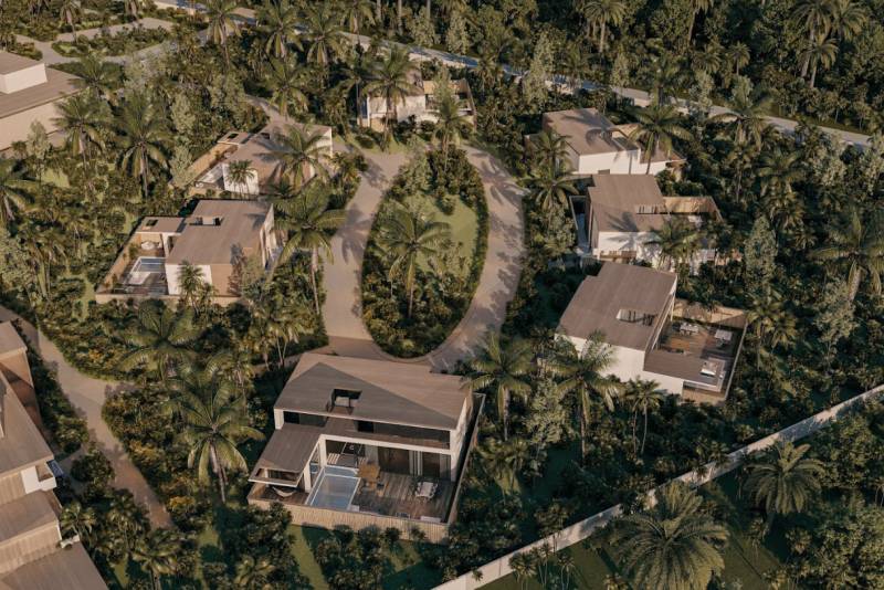 TROJIZBOVÁ VILA V LUXUSNOM HOTELOVOM REZORTE NA ZANZIBARE  - Luxusné rodinné domy uprostred zelene a paliem v Zanzibar North.