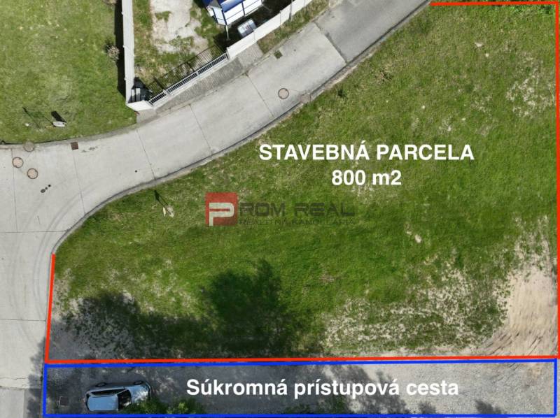 PREDAJ - Stavebný pozemok v obci Marianka - Stavebná parcela 800 m² s prístupovou cestou na ulici Na tálkoch v Marianke.