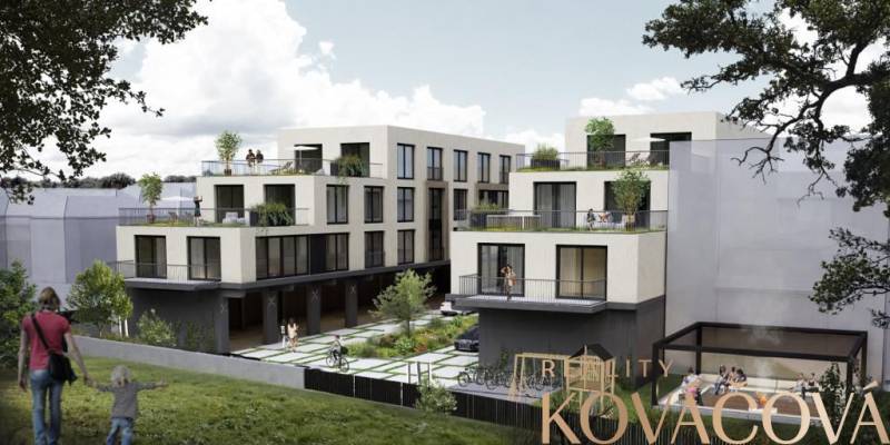 Na predaj pozemok 2269 m² so stavebným povolením na bytový dom,Trenčín - Výstavba bytov na ulici M.R. Štefánika v Trenčíne s modernou architektúrou.