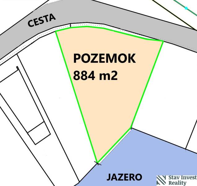 Exkluzívny pozemok pri jazere Boldog, okr. Senec - Pozemky - bývanie v Boldogu, pri jazere, 884 m².