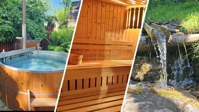 PREDAJ – Apartmánový dom na Donovaloch s 3 samostatnými apartmánmi - V rodinnom dome na Donovaloch je drevená kaďa, sauna a prírodný vodopád.